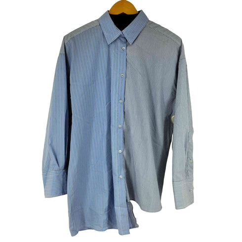 ザラ ZARA L/S ストライプ シャツ レディース US M