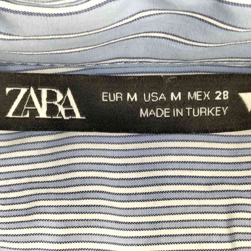 ザラ ZARA L/S ストライプ シャツ レディース US M