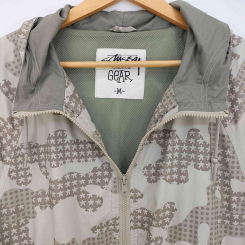 ステューシー Stussy ×ERIC HAZE コレクション 00s カモ柄 ダブルジップ フーデッドジャケット メンズ import:M