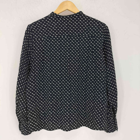 コントワーデコトニエ COMPTOIR DES COTONNIERS ストレッチ 比翼ノーカラーブラウス レディース 5