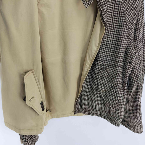 ポロラルフローレン POLO RALPH LAUREN 千鳥格子 ハウンドトゥース リバーシブル ハリントン ジャケット メンズ import:M
