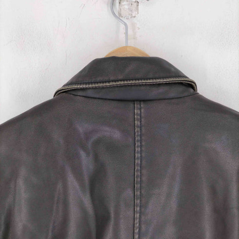 ザラ ZARA クロップドフェイクレザージャケット レディース US L