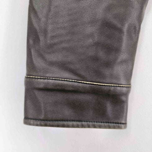ザラ ZARA クロップドフェイクレザージャケット レディース US L