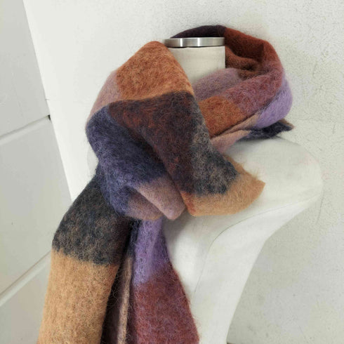アクネストゥディオズ ACNE STUDIOS モヘアチェックスカーフ レディース