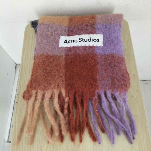 アクネストゥディオズ ACNE STUDIOS モヘアチェックスカーフ レディース