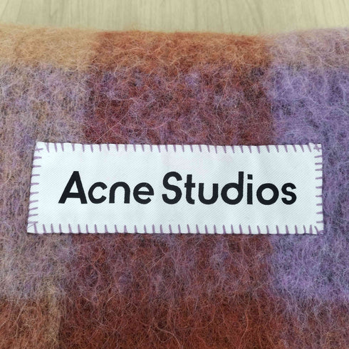 アクネストゥディオズ ACNE STUDIOS モヘアチェックスカーフ レディース