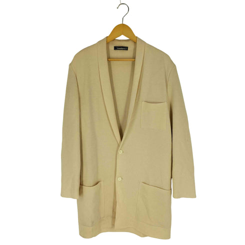 イッセイミヤケメン ISSEY MIYAKE MEN 80S 筆タグ 2B ウールコットン ロングニットテーラードジャケット メンズ JPN:M