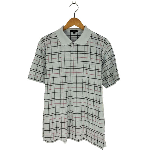 バーバリーロンドン BURBERRY LONDON ホース刺繍 チェック ポロシャツ レディース import:L