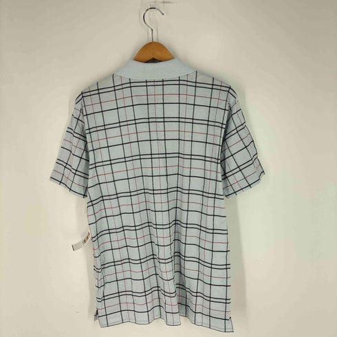 バーバリーロンドン BURBERRY LONDON ホース刺繍 チェック ポロシャツ レディース import:L
