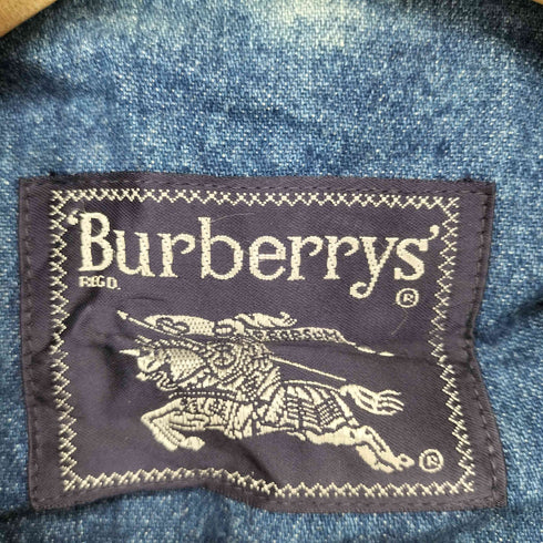 バーバリーズ BURBERRYS ポケット刺繍 シングルデニムテーラードジャケット レディース EUR:42