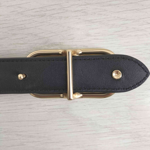 コーチ COACH レクタングル モールガン シグネチャー レザーベルト レディース S