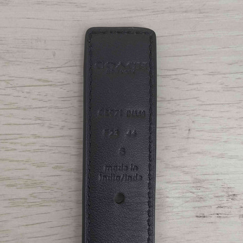 コーチ COACH レクタングル モールガン シグネチャー レザーベルト レディース S