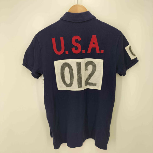 ポロバイラルフローレン Polo by RALPH LAUREN ビックポニー刺繍 ナンバリング 鹿の子ポロシャツ メンズ JPN:M