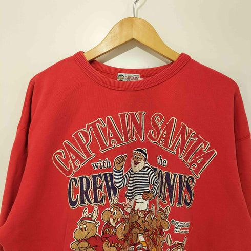 キャプテンサンタ CAPTAIN SANTA フロントプリントクルーネックスウェット メンズ import:L