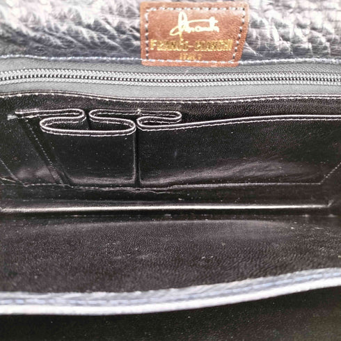 franco bianchi オーストリッチ レザーショルダーバッグ レディース