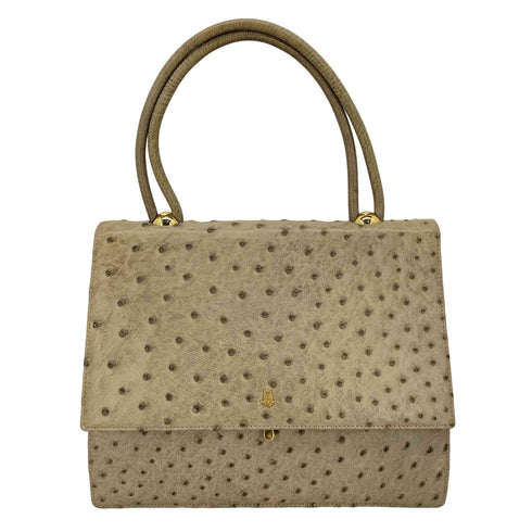 modell royal オーストリッチ レザーハンドバッグ レディース