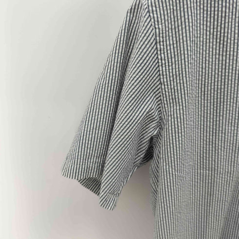 デンハム DENHAM ストライプ コットン半袖シャツ メンズ import:S