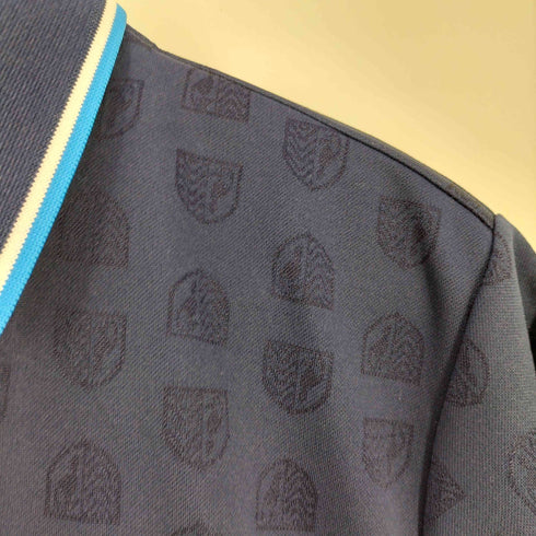 キャロウェイ Callaway 吸汗速乾 ウエストボックス型シルエット エンブレム ジャカード 半袖ポロシャツ メンズ import:L