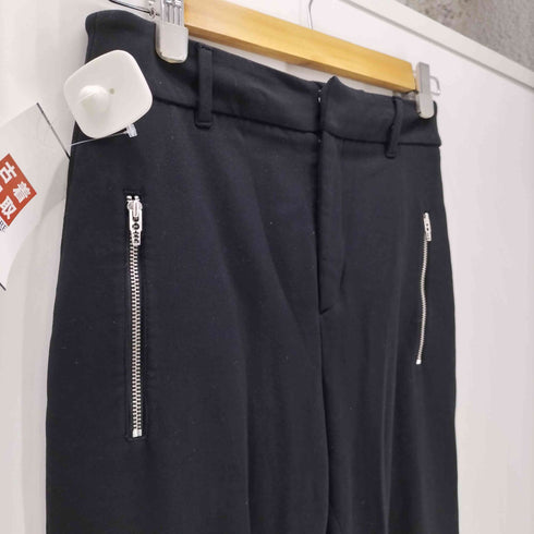 マックキューバイ アレキサンダーマックイーン McQ Alexander McQueen レーヨン ナイロン ストレッチ ジップポケット スキニー スウェット パンツ メンズ XS