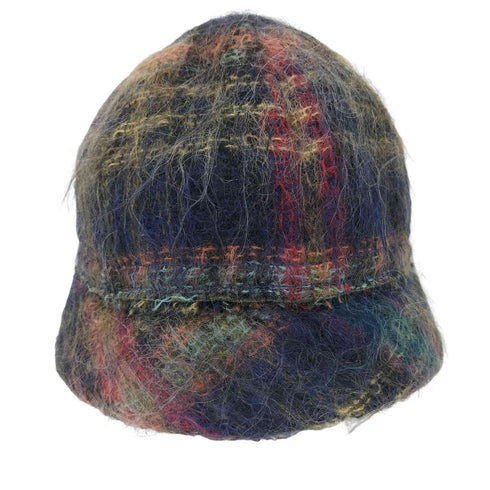 MADELL チェック ウール バケットハット レディース