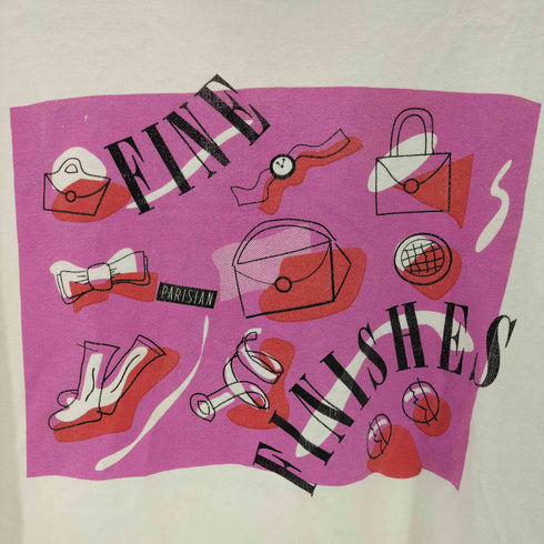 FINE FINISHES アート プリント Tシャツ 袖シングルステッチ メンズ