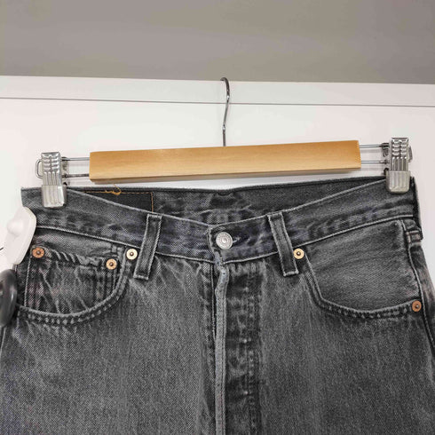 リーバイス Levis 90S USA製 ボタン裏653 ボタンフライ 501 後染め サルファブラック デニム メンズ W29 L32