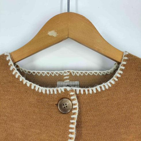 サマンサモスモス samansa Mos2 【マシンウォッシャブル】ステッチニットジャケット レディース FREE