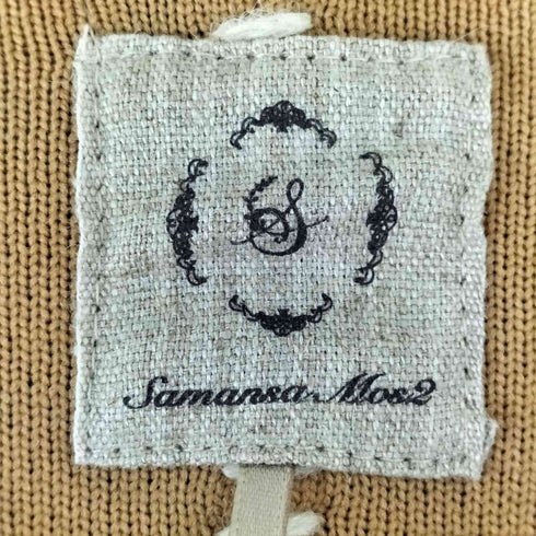 サマンサモスモス samansa Mos2 【マシンウォッシャブル】ステッチニットジャケット レディース FREE