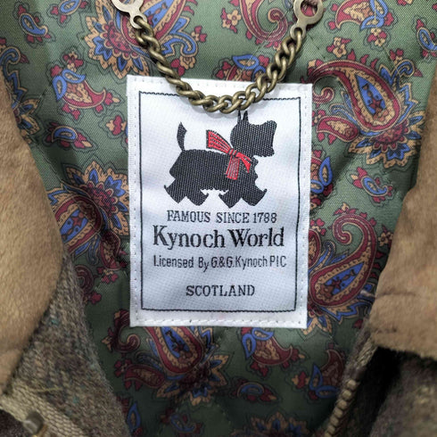 KYNOCH WORLD ロゴ刺繍 エルボーパッチウールブルゾン メンズ M