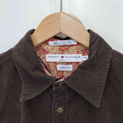 トミージーンズ tommy jeans コーデュロイ シャツワンピース レディース US:10