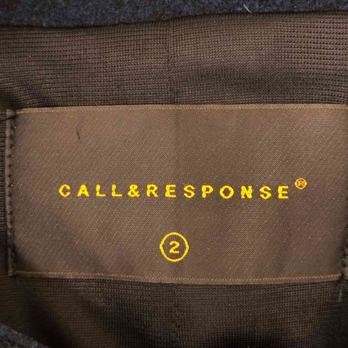コールアンドレスポンス CALL&RESPONSE スーパーストレッチ スタンドカラーコート メンズ 2