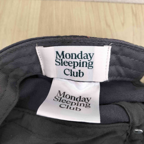 monday sleeping club ロゴ刺繍 6パネルキャップ import メンズ