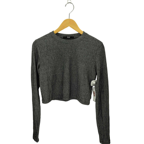 SPELLEDIT ストライプ クロップド ロングスリーブTシャツ cool レディース