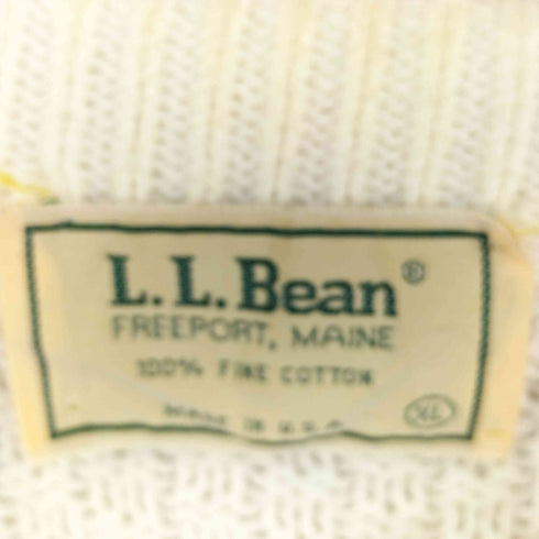 エルエルビーン L.L.Bean 80S USA製 コットンニット メンズ import:XL