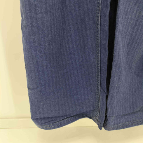 50-60s REINE BAUMWOLLE EURO ユーロワーク ヘリンボーン オーバーオール メンズ 54