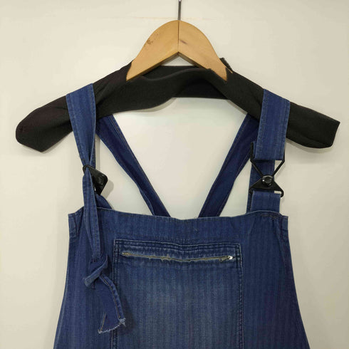 50-60s REINE BAUMWOLLE EURO ユーロワーク ヘリンボーン オーバーオール メンズ 54