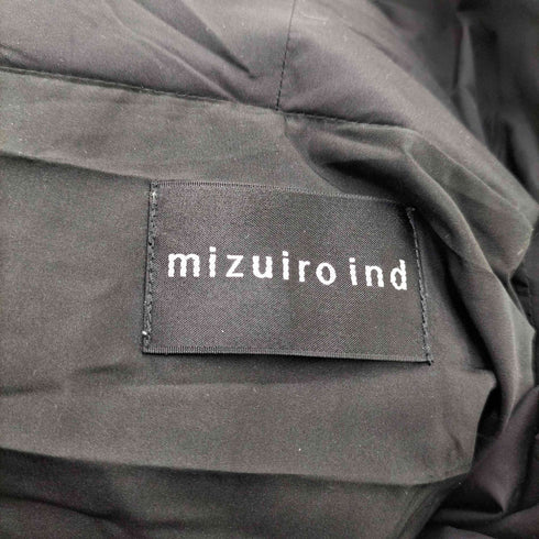 ミズイロインド mizuiro ind 25aw ドレープロングダウンコート レディース