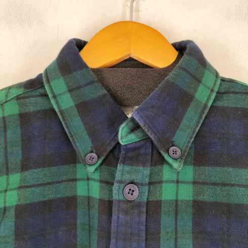 ラコステ LACOSTE ワンポイント刺繍 L/S チェックBDシャツ ブラックウォッチ メンズ import:S