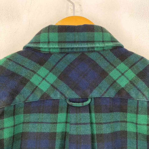 ラコステ LACOSTE ワンポイント刺繍 L/S チェックBDシャツ ブラックウォッチ メンズ import:S