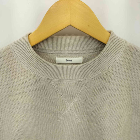 anuke Crewneck Stitch Knit クルーネックステッチニット レディース FREE