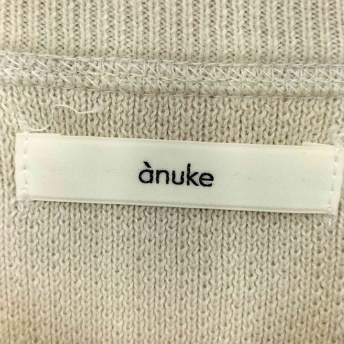 anuke Crewneck Stitch Knit クルーネックステッチニット レディース FREE