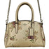 コーチ COACH ミニ セージ キャリーオール メタリック プラチナ フローラル ハンドバッグ レディース
