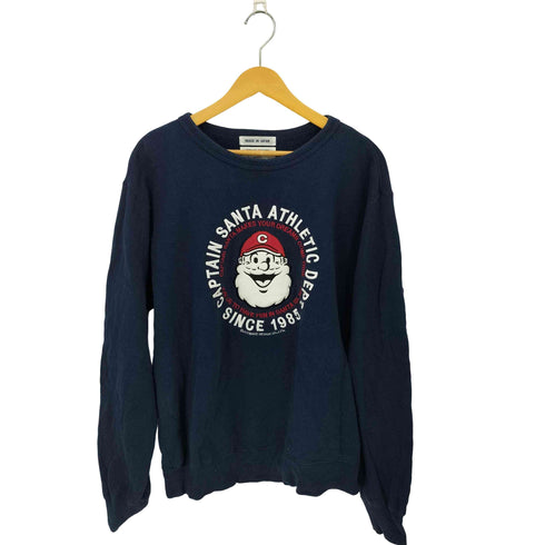 キャプテンサンタ CAPTAIN SANTA キャラクター刺繍 クルーネックスウェット メンズ JPN:L