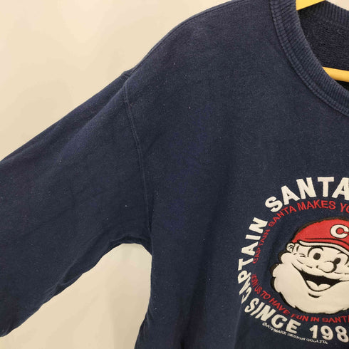 キャプテンサンタ CAPTAIN SANTA キャラクター刺繍 クルーネックスウェット メンズ JPN:L