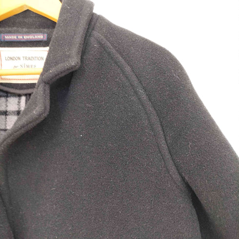 ロンドントラディション LONDON TRADITION 裏地チェック ミドル丈 チェスターコート レディース 34