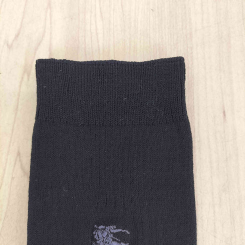 バーバリー BURBERRY ロゴ刺繍ハイソックス レディース 23~25cm