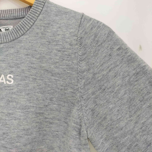 アディダスゴルフ adidasgolf スリーストライプ ロゴ刺繍 クルーネックニット レディース import:M