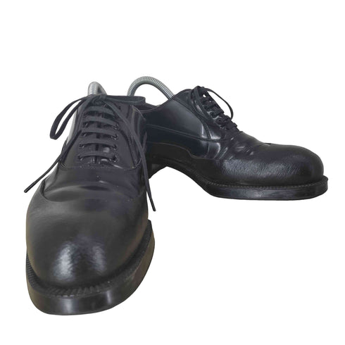 プラダ PRADA 12AW ラバーソールダービーシューズ メンズ 39