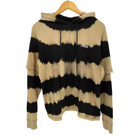 エックスガール X-girl TIE DYE LAYERED LOOK SWEATER HOODIE レディース JPN:2
