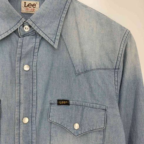 リー Lee シャンブレー ウエスタンシャツ メンズ import:M